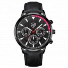 Leather Black Silver_Brand For Men es Men Sport Stainless Steel Quartz Wrist Man Clock Business Casu