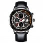 Leather Black Silver_Mens es Stainless Steel Mesh Belt Quartz Wrist  Luminous Clock Men Business Caa