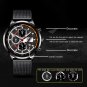 Mesh Black Gold_Mens es Stainless Steel Mesh Belt Quartz Wrist Luminous Clock Men Business Caasual