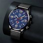 Mesh Gold Black_men's stainless steel es luxury calendar quartz es business es for men