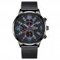 Steel Black Blue_Mens Luxury Sports es Men Business Stainless Steel Mesh Belt Quartz Clock Man Casua