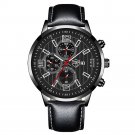 Leather Black Silver_2022 Mens Sports es for Men Business Stainless Steel Mesh belt Quartz Wrist  Lu