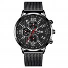 Steel Black Black_2022 Mens Sports es for Men Business Stainless Steel Mesh belt Quartz Wrist  Luxur