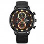 Leather Black Gold_2022 men's sports es men luxury stainless steel quartz es luminous clock man busi