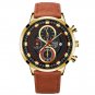 Leather Gold Black_2022 men's sports es men luxury stainless steel quartz es luminous clock man busi