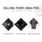 Mesh Black Silver_2022 men's sports es men luxury stainless steel quartz es luminous clock man busin