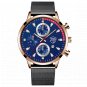 Mesh Rose Blue_Mens 2022 Luxury Black es Men Business Stainless Steel Quartz Calendar Wrist Man Spo