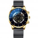 Mesh Black Gold_2022 es Mens Sports  Men Business Stainless Steel Mesh Belt Quartz Wrist  Male Clock