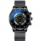 Mesh Black Yellow_2022 es Mens Sports  Men Business Stainless Steel Mesh Belt Quartz Wrist  Male Clo