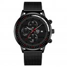 Mesh Black Black_2022 men's sports es men luxury stainless steel quartz es luminous clock man busine