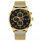 Mesh Gold Gold_2022 men's sports es men luxury stainless steel quartz es luminous clock man business