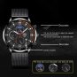 Leather Black Silver_2022 Luxury Mens es Men Business Stainless Steel Mesh Belt Quartz Clock Man Cas