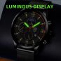Mesh Gold Black_2022 Luxury Mens es Men Business Stainless Steel Mesh Belt Quartz Clock Man Casual L