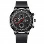 Mesh Black Black_Mens Luxury es Stainless Steel Mesh Belt Quartz Wrist Men Business Casual Leather