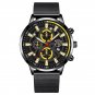 Mesh Black Yellow_Mens Luxury Sports es Men Business Stainless Steel Mesh Belt Quartz Clock Man Casu
