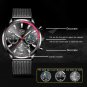 Mesh Silver Green_Mens Luxury Sports es Men Business Stainless Steel Quartz Wrist Luminous Clock Ma