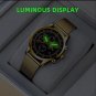 Leather Black Black_Luxury Mens es Men Business Gold Stainless Steel Mesh Belt Quartz Clock Man Casu