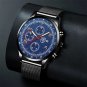 Leather Black Black_Luxury Mens es Men Business Gold Stainless Steel Mesh Belt Quartz Clock Man Casu