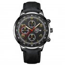 Leather Black Gold_Luxury Mens es Men Business Gold Stainless Steel Mesh Belt Quartz Clock Man Casua