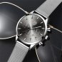 Leather Black Gold_Mens es Luxury Stainless Steel Mesh Belt Quartz Wrist Luminous Clock Men Business