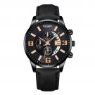 Leather Rose Gold_2022 Luxury Mens es Stainless Steel Mesh Belt Quartz Wrist  Luminous Clock Men Bus