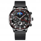 Mesh Black Silver_2022 Men's es Luxury Designer For Men Stainless Men Steel Mesh Strap Calendar es B