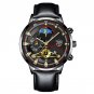 Leather Black Gold_Luxury es for Men Business Stainless Steel Quartz Wrist  Calendar Clock Mens Casu
