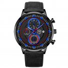 Leather Black Blue_2022 Men's es Luxury Man Sports Stainless Steel Mesh belt Quartz Wrist  for Men B