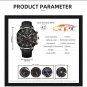 Leather Black Silver_Luxury men's sports es men business stainless steel quartz es man casual leathe