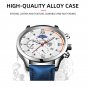 Leather Black Silver_Luxury men's sports es men business stainless steel quartz es man casual leathe