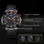 Leather Silver White_Luxury men's sports es men business stainless steel quartz es man casual leathe