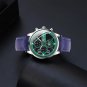 Leather Black Blue_Mens es Stainless Steel Quartz Wrist Luxury Men Business Casual Leather Luminous