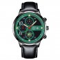 Leather Black Gold_Mens es Stainless Steel Quartz Wrist Luxury Men Business Casual Leather  Luminous