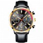 Leather Black Gold_Mens es Men Business Stainless Steel Quartz Wrist  Luminous Clock Men Casual Leat