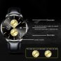 Leather Rose Blue_Men Mens Sports es Luxury Male Stainless Steel Analog Luminous Quartz Wrist  Men B