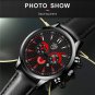 Leather Silver Blue_2022 Luxury Mens Business Leather Quartz Wrist  Men Sports Simple es Calendar Da