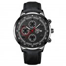 Leather Black Black_Mens Sports es Luxury Men Business Stainless Steel Mesh Belt Quartz Clock Man Ca