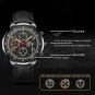 Leather Black Gold_Mens Sports es Luxury Men Business Stainless Steel Mesh Belt Quartz Clock Man Cas