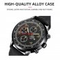 Leather Black Gold_Mens Sports es Luxury Men Business Stainless Steel Mesh Belt Quartz Clock Man Cas