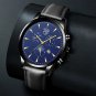 Leather Silver White_2022 Luxury Men's Leather es Business Stainless Steel Quartz Wrist  for Man Lei