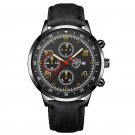 Leather Black Gold_2022 Men's quartz es casual electronic  luxury calendar luminous men es multifunc