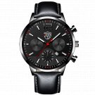 Leather Black Black_2022Mens es Men Business Stainless Steel Quartz Wrist  Calendar Luminous Man Cas