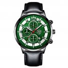 Leather Black Green_2022 Sports Mens es for Men Business Casual Stainless Steel Quartz Wrist Calenda