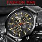 Leather Silver Green_2022 Sports Mens es for Men Business Casual Stainless Steel Quartz Wrist Calend