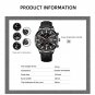 Leather Black Gold_Mens Stainless Steel es Luxury Men Sports Quartz Wrist Male Business Casual es F