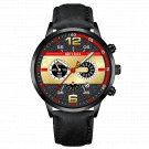 Leather Black Gold_2022 Mens Stainless Steel es Luxury Men Business Casual Quartz Wrist  Calendar Lu