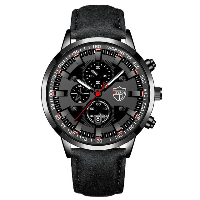 Leather Black  Black_2022 Men's Minimalist Ultra Thin es Simple Men Business Stainless Steel Mesh Be
