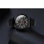 Leather Silver Black_Mens es Luxury Stainless Steel Mesh Belt Quartz Wrist  Luminous Clock Men Busin