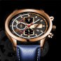 Leather Silver Blue_2022 Mens Sport es Luxury Men Business Stainless Steel Quartz Luminous Clock Cal