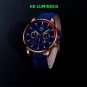 Leather Black Silver_Mens Stainless Steel es Luxury Calendar Quartz Wrist  for Men Business Casual L